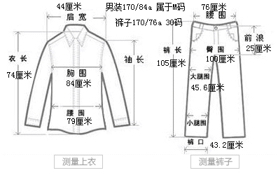 男装170是什么码