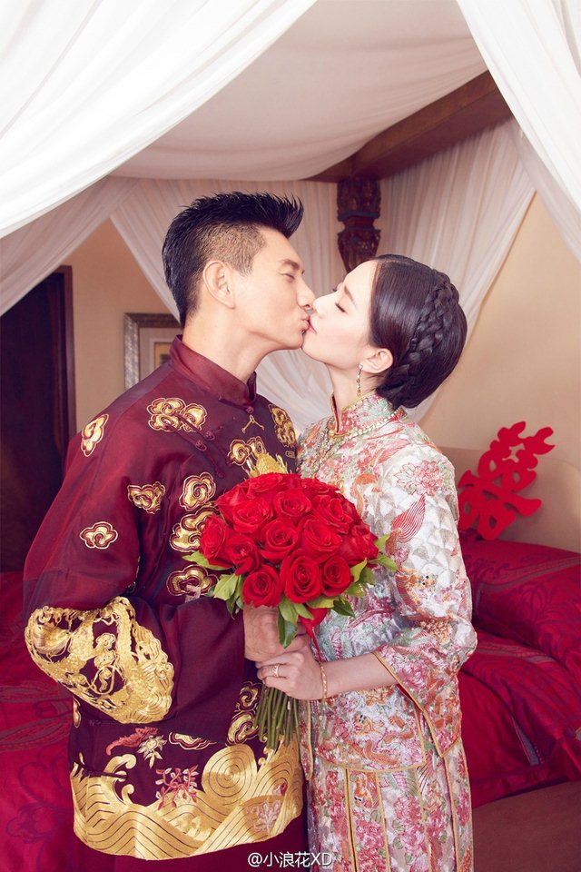 吴奇隆刘诗诗婚纱照